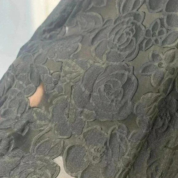 NWT Kate Spade Vintage Silk Collared Black and White Dress Size 14 - Picture 7 of 11